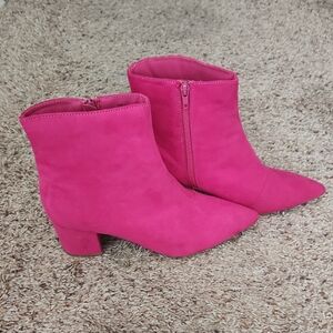 Sugar Nightlife Pink Ankle Boots